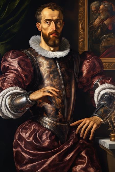 00509-3254278442-_lora_Tintoretto Style_1_Tintoretto Style - Create an ancient painting in the style of Tintoretto featuring a distinguished man.png